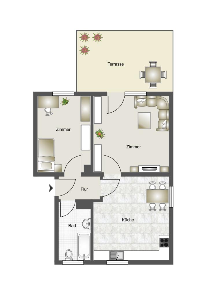 2-Zimmer Wohnung in Querenburg - Foto 4