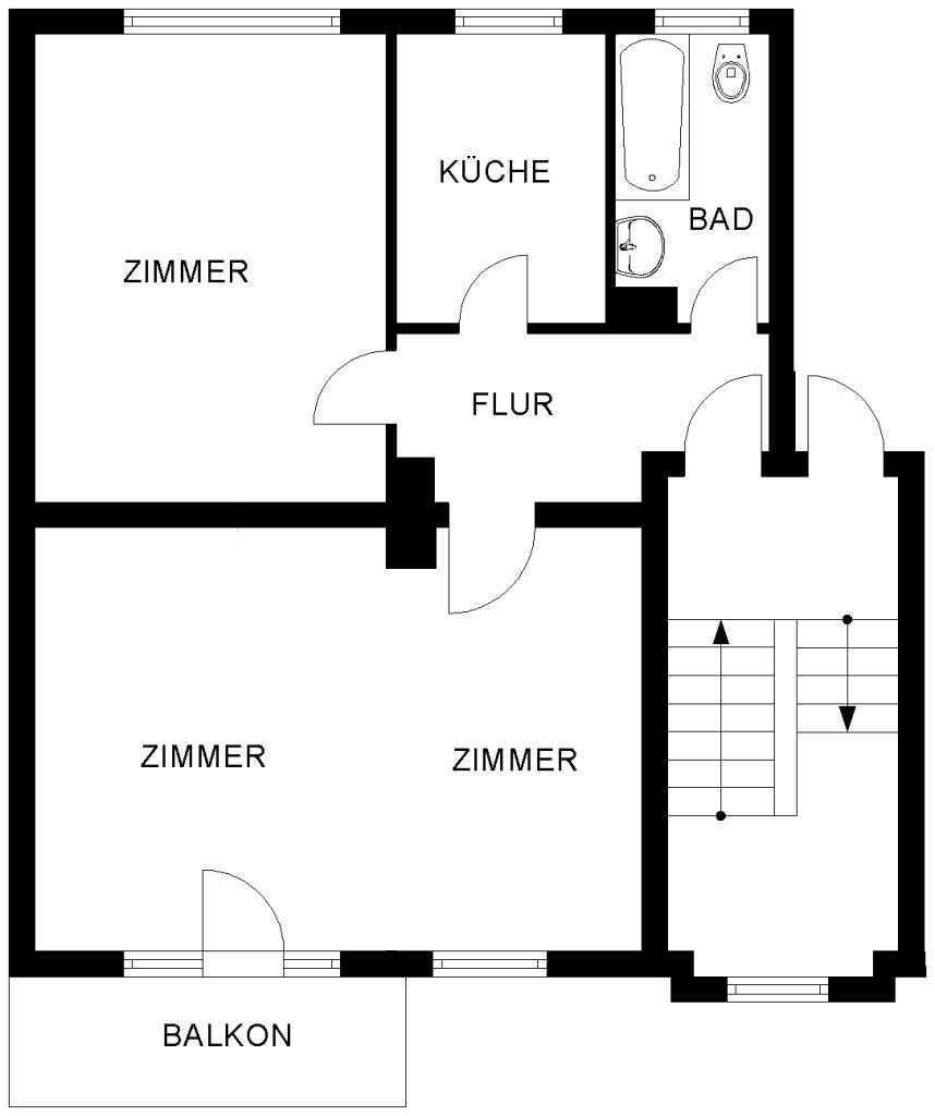 2-Zimmer Wohnung in Kornharpen - Foto 4