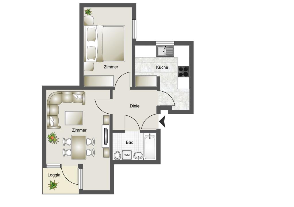 2-Zimmer Wohnung in Harpen für Senior*innen mit WBS - Photo 3