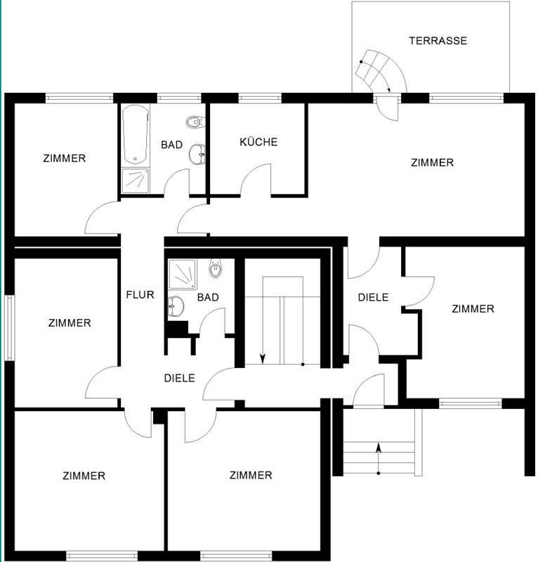 6-Zimmer Wohnung in Witten - Photo 2