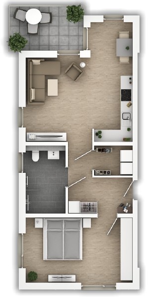 2-Zimmer Wohnung in Altenbochum mit WBS - Foto 4