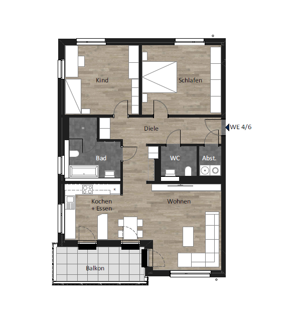 3-Zimmer Wohnung in Querenburg - Foto 3