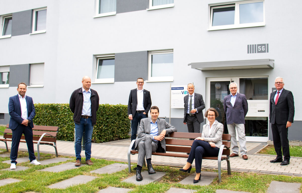 Hoentrop Rundgang Modernisierungsoffensive VBW – Team Foto
