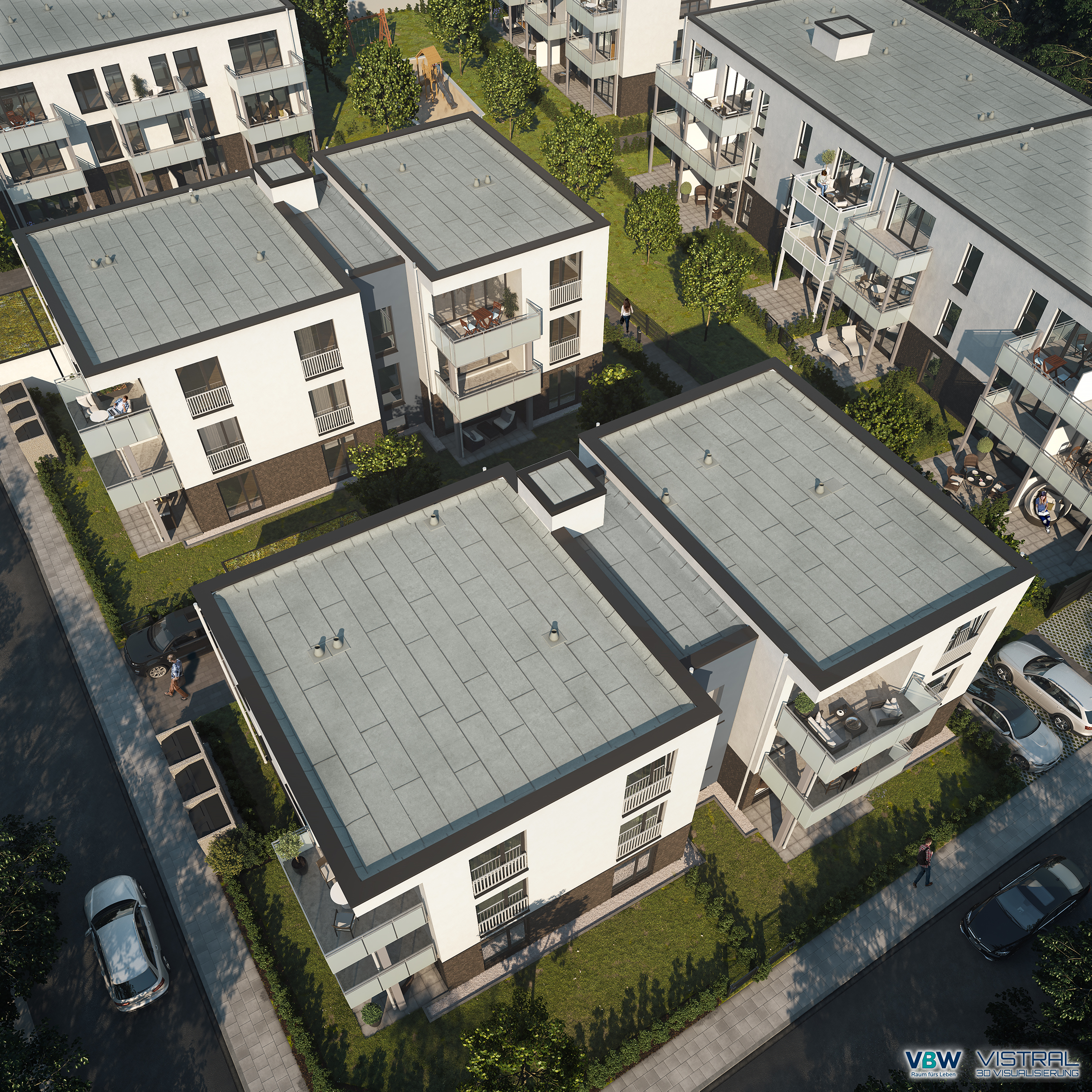 Sorpestraße Model Vogelperspektive