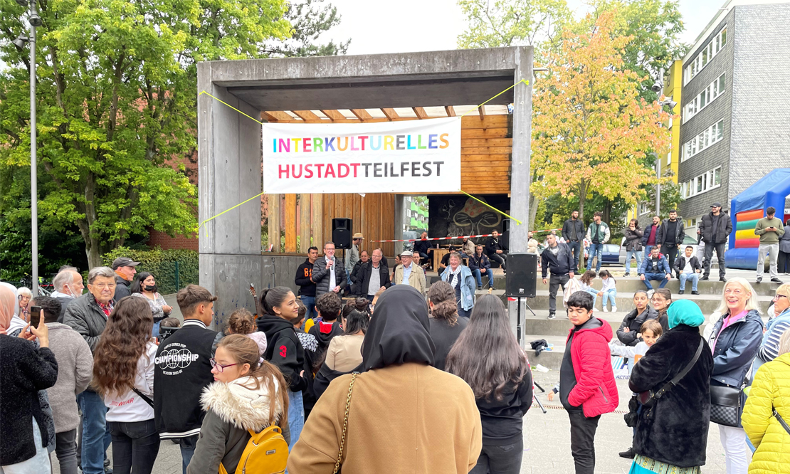 Rund 500 Besucher*innen waren auf dem diesjährigen Hustadtteilfest